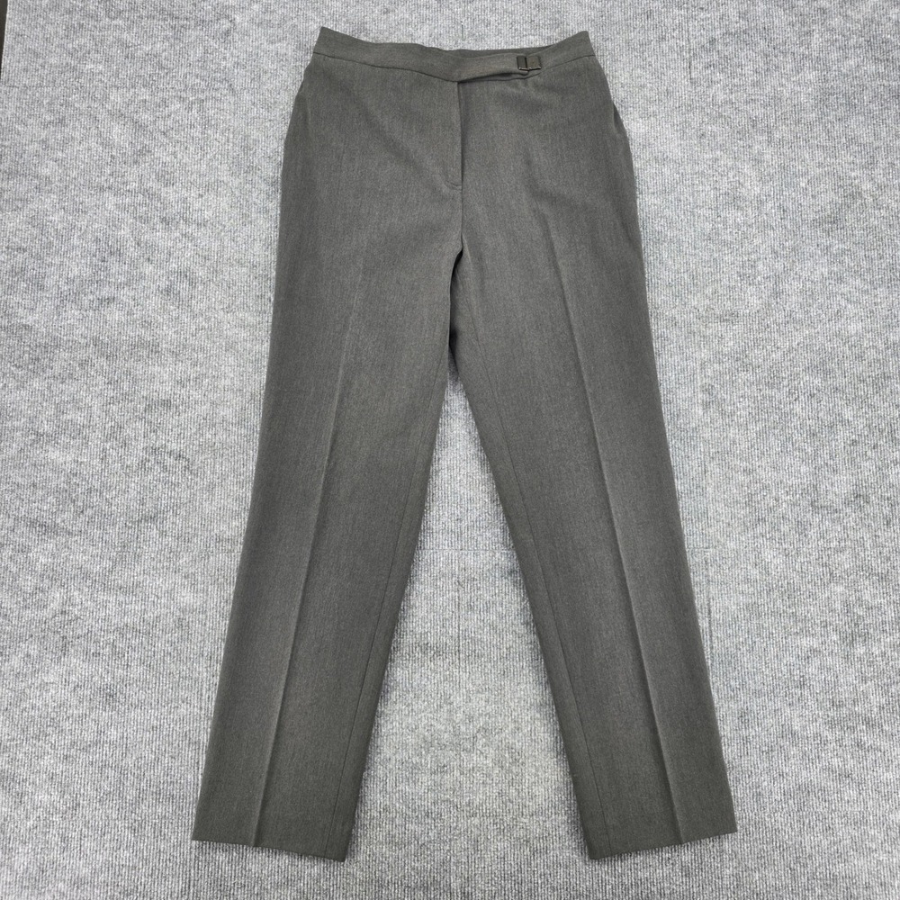 Lauren Ralph Lauren Petite Charcoal Gray Straight Leg Dress Pants 10P